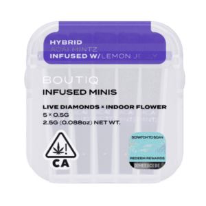 BOUTIQ INFUSED PRE ROLLS Acai Mintz x Lemon Jelly